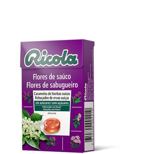 Rebuçados de Ervas Suíças Sabor Flores Sabugueiro 50g - Ricola - Crisdietética