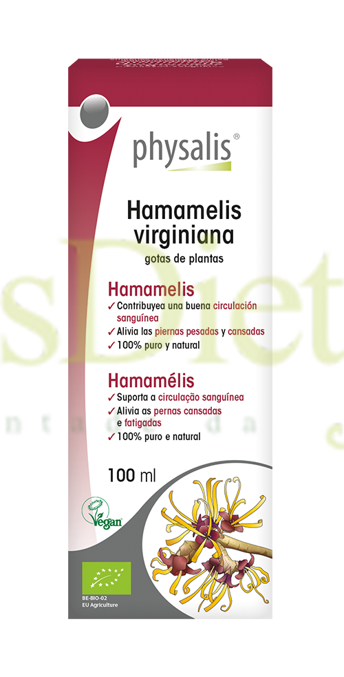 Hamamelis Virginiana Gotas 100ml - Physalis - Crisdietética