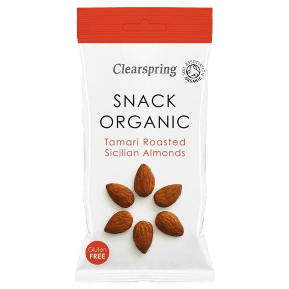 Snack de Amêndoas Tostadas e Tamari 30g - ClearSpring - Crisdietética