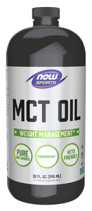 MCT Oil 100PCT 946ml -Now Sports - Crisdietética