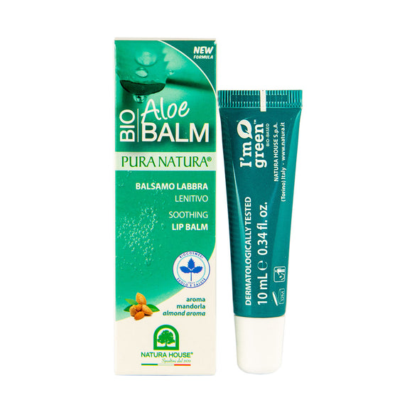 Bálsamo Labial Bio Aloé 10ml - Pura Natura - Crisdietética