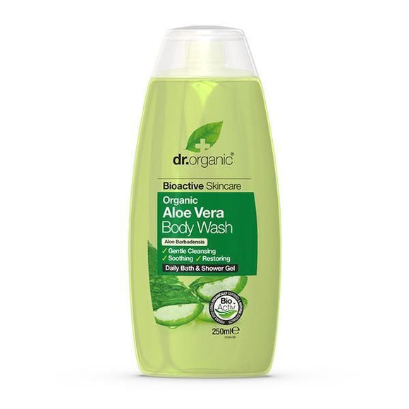 Gel de Duche Aloé Vera 250ml - Dr.Organic - Crisdietética