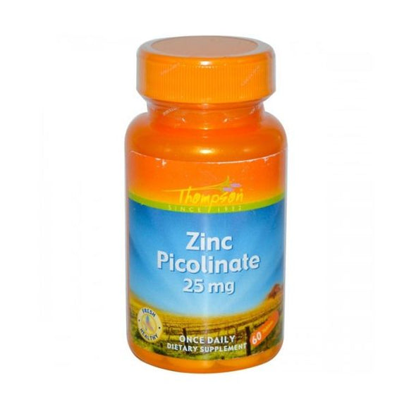 Zinc Picolinate 25mg 60 Comprimidos - Thompson - Crisdietética