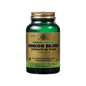 S.F.P. Ginkgo Biloba Leaf Extract 60 Cápsulas - Solgar - Crisdietética