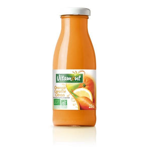 Sumo Bio Laranja Cenoura Limão 250ml - Vitamont - Crisdietética