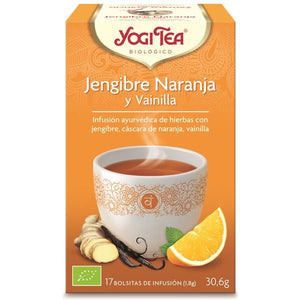 Infusão de Gengibre; Laranja e Baunilha 17 Saquetas - Yogi Tea - Crisdietética