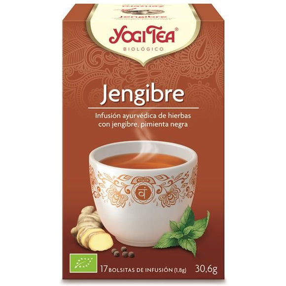 Infusão de Gengibre 17 Saquetas - Yogi Tea - Crisdietética