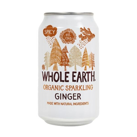 Refrigerante Gengibre Sem Açúcar Bio 330ml - Whole Earth - Crisdietética