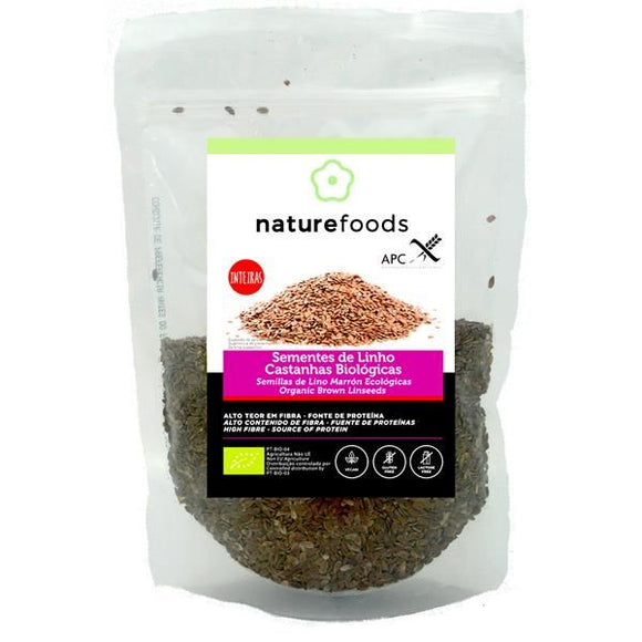 Sementes de Linho Castanhas 250g - Naturefoods - Crisdietética