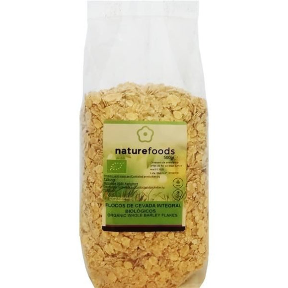 Flocos de Cevada Integral Biológico 500g - Naturefoods - Crisdietética