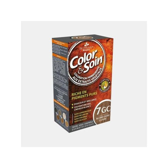 Color & Soin 7GC - Louro Acobreado Dourado 135ml - Crisdietética