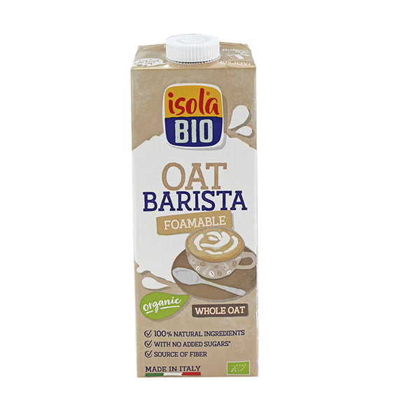 Bebida de Aveia Integral Barista 1L - Isola Bio - Crisdietética