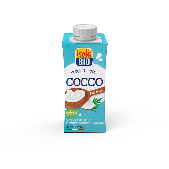 Creme Cozinha de Côco 200ml - Isola Bio - Crisdietética