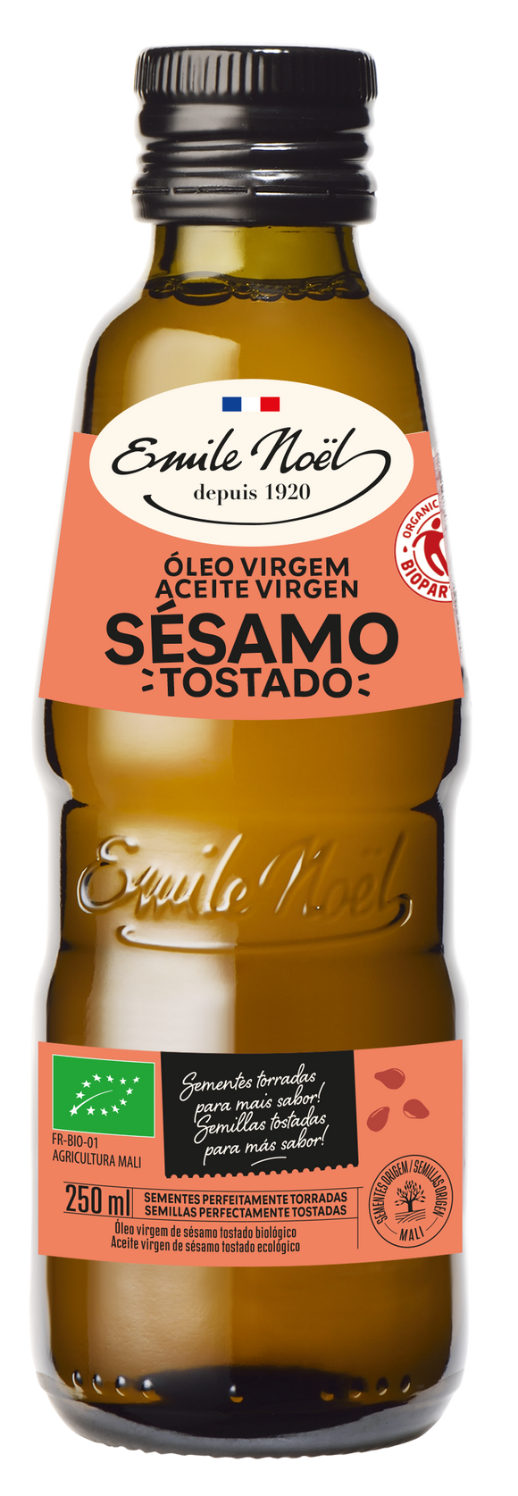 Óleo de Sésamo Virgem Tostado Bio 250ml - Emile Noel - Crisdietética