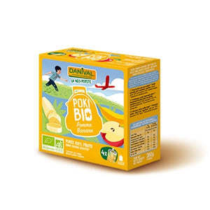 Maça e Banana Poki Biológico 360g - Danival - Crisdietética