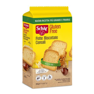 Tostas Fette Ricas com Cereais Alto Teor em Fibra 260g - Schar - Crisdietética