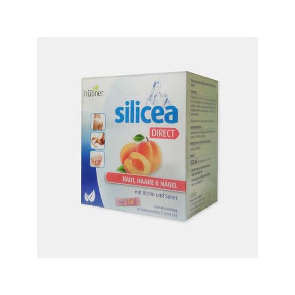 Silicea Direct Damasco com Biotina e Selénio 30 Saquetas - Hubner - Crisdietética