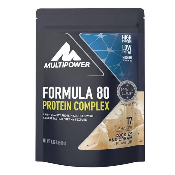 Preparado Proteico Pó Fórmula 80 Bolacha 510g - MultiPower - Crisdietética