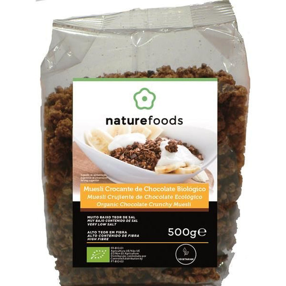 Muesli Crocante de Chocolate Biológico 500g - Naturefoods - Crisdietética