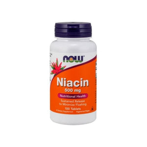 Niacin 500mg 100 comprimidos - Now - Crisdietética