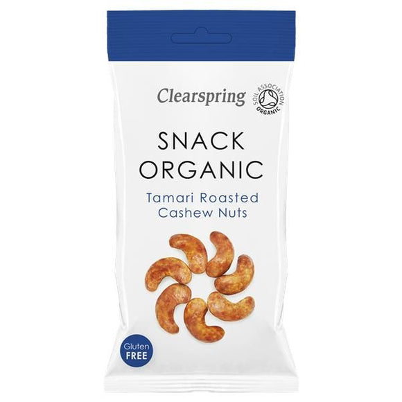 Snack de Caju Tostado e Tamari 30g - ClearSpring - Crisdietética