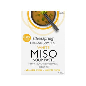 Sopa Instantânea Miso Branco com Algas 60g - ClearSpring - Crisdietética