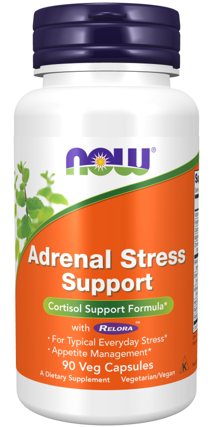 Adrenal Stress Support 90 Cápsulas - Now - Crisdietética