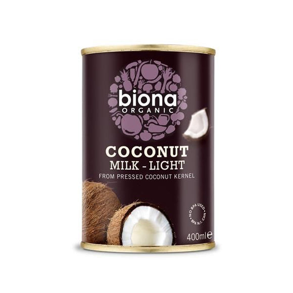 Leite de Coco Light Biológico 400ml - Biona - Crisdietética