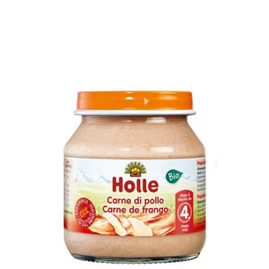 Puré de Carne de Frango Biológico 4M 125g - Holle - Crisdietética