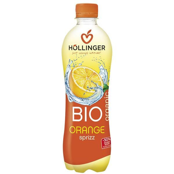 Refrigerante de Laranja Gaseificado 500ml - Hollinger - Crisdietética