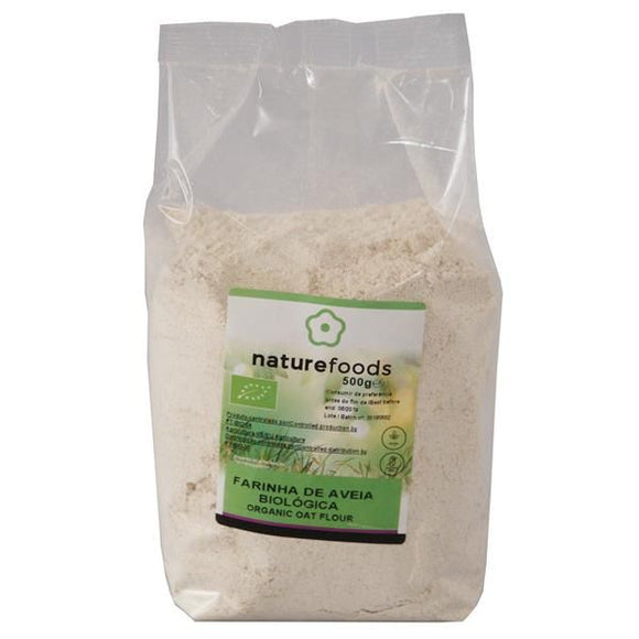 Farinha de Aveia Biológico 500g - Naturefoods - Crisdietética