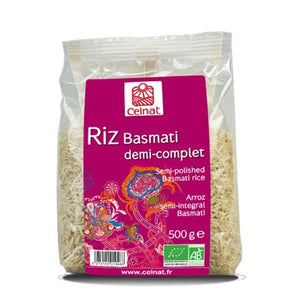 Arroz Semi Integral Basmati 500g - Celnat - Crisdietética