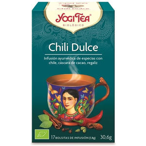 Infusão Chili Doce 17 Saquetas - Yogi Tea - Crisdietética