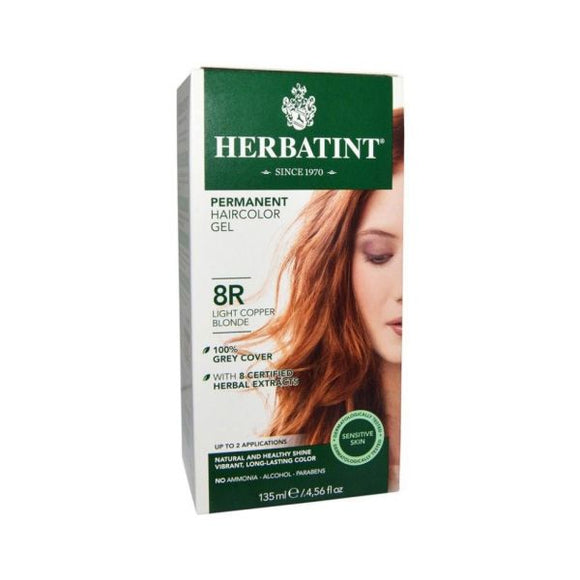R8 Louro Claro Acobreado 150ml - Herbatint - Crisdietética