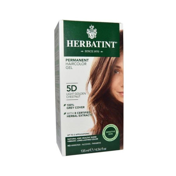 D5 Castanho Claro Dourado 150ml - Herbatint - Crisdietética