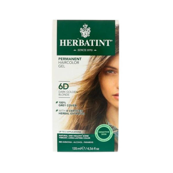 D6 louro Escuro Dourado 150ml - Herbatint - Crisdietética