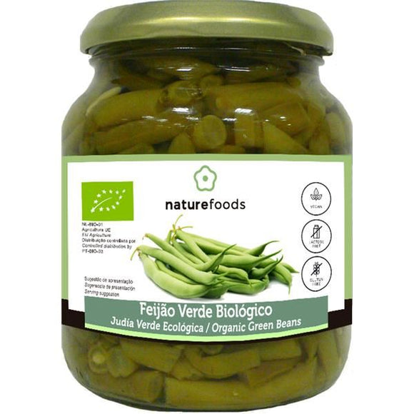 Feijão Verde Cozido Biológico 340g - Naturefoods - Crisdietética