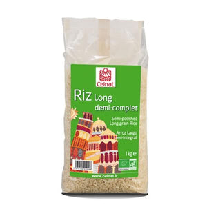 Arroz Semi Integral Longo 1kg - Celnat - Crisdietética