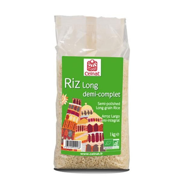 Arroz Semi Integral Longo 1kg - Celnat - Crisdietética