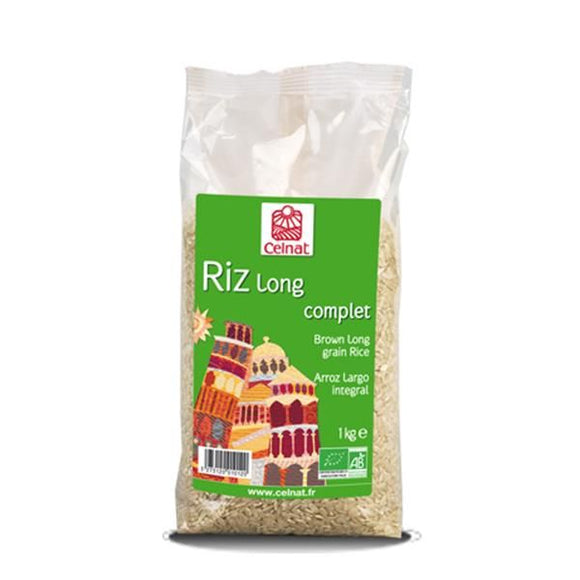 Arroz Integral Longo 1kg - Celnat - Crisdietética