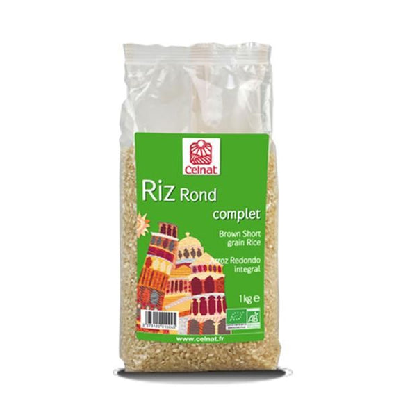 Arroz Integral Redondo 1kg - Celnat - Crisdietética