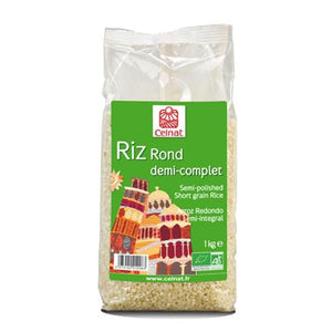 Arroz Semi Integral Redondo 1kg - Celnat - Crisdietética