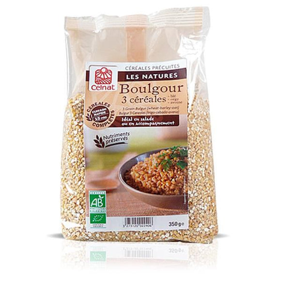 Bulgur 3 Cereais 350g - Celnat - Crisdietética