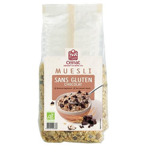 Muesli Sem Glúten Chocolate 375g - Celnat - Crisdietética