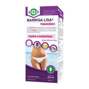 Barriga Lisa Termogénico 500ml - Sovex - Crisdietética