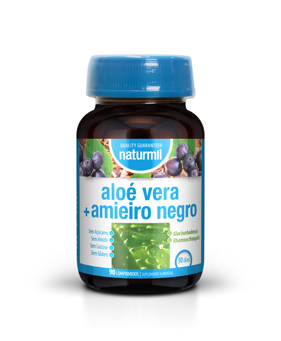 Aloé Vera + Amieiro Negro 90 Comprimidos - Naturmil - Crisdietética