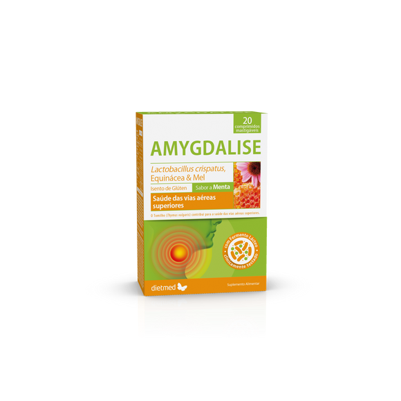 Amygdalise 20 Comprimidos Mastigáveis - Dietmed - Crisdietética