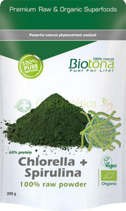 Spirulina Raw Powder 200g - Biotona - Crisdietética