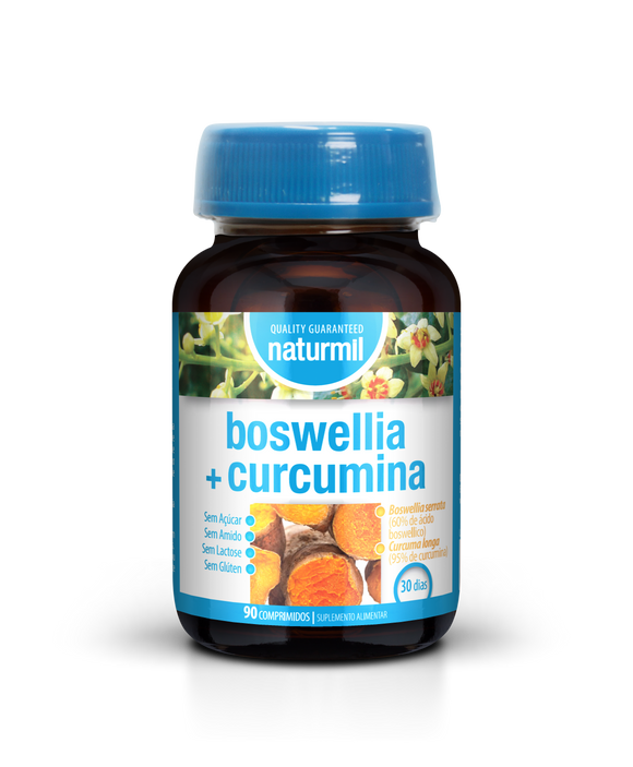 Boswellia + Curcumina 90 Comprimidos - Naturmil - Crisdietética