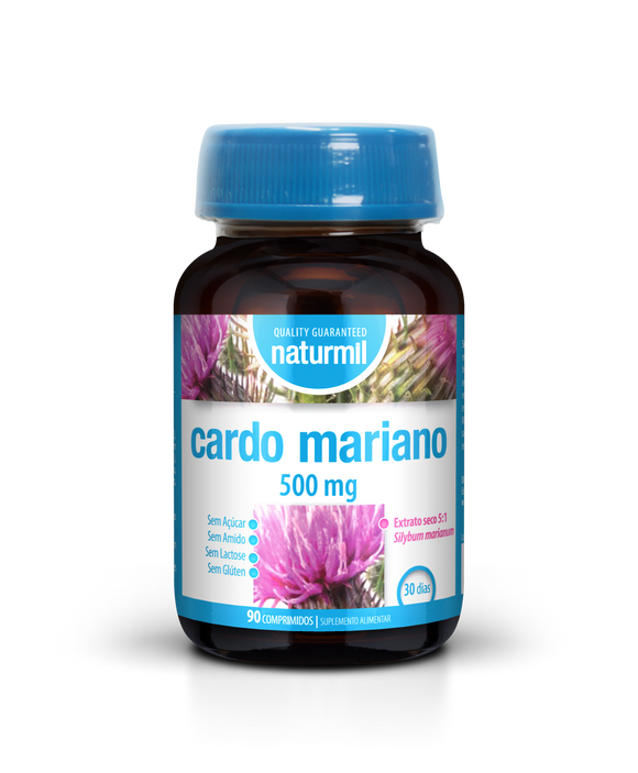 Cardo Mariano 500mg 90 Comprimidos - Naturmil - Crisdietética